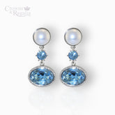 Royal Imperial Aqua - Earrings